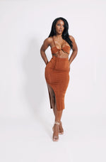 ‘Amber’ Two Way Cutout Midi Dress